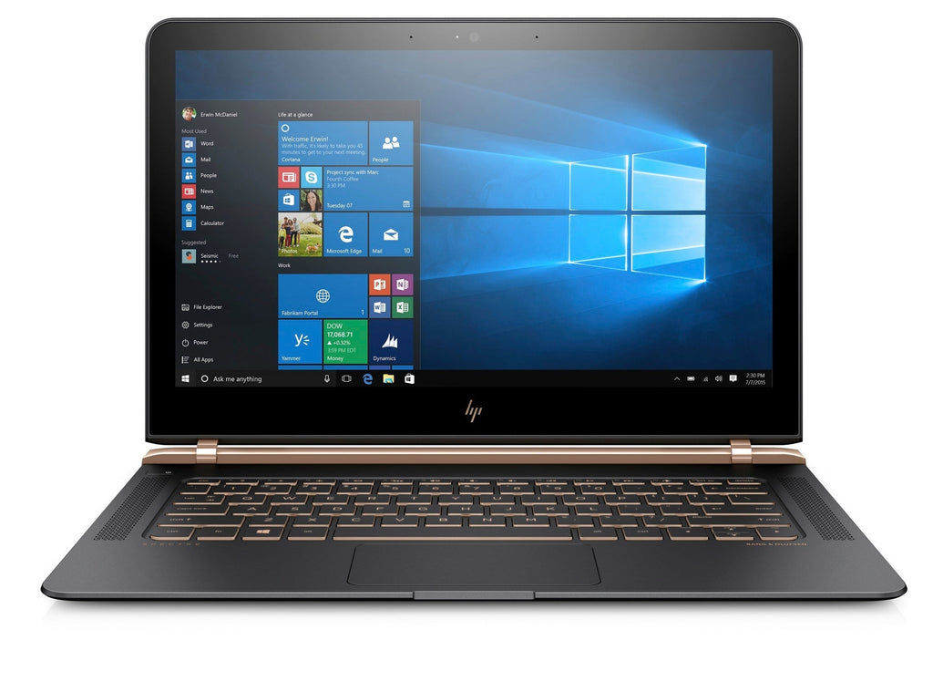 HP Spectre 13-v118 13.3" FHD Laptop, Intel Core i7-7500U, 256GB SSD, Gorilla Glass (Refurbished)