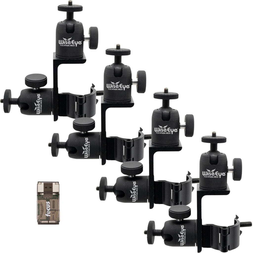 Slow Glow Maverick 2 Double Ballhead T-Post Mount with Card Reader Bundle