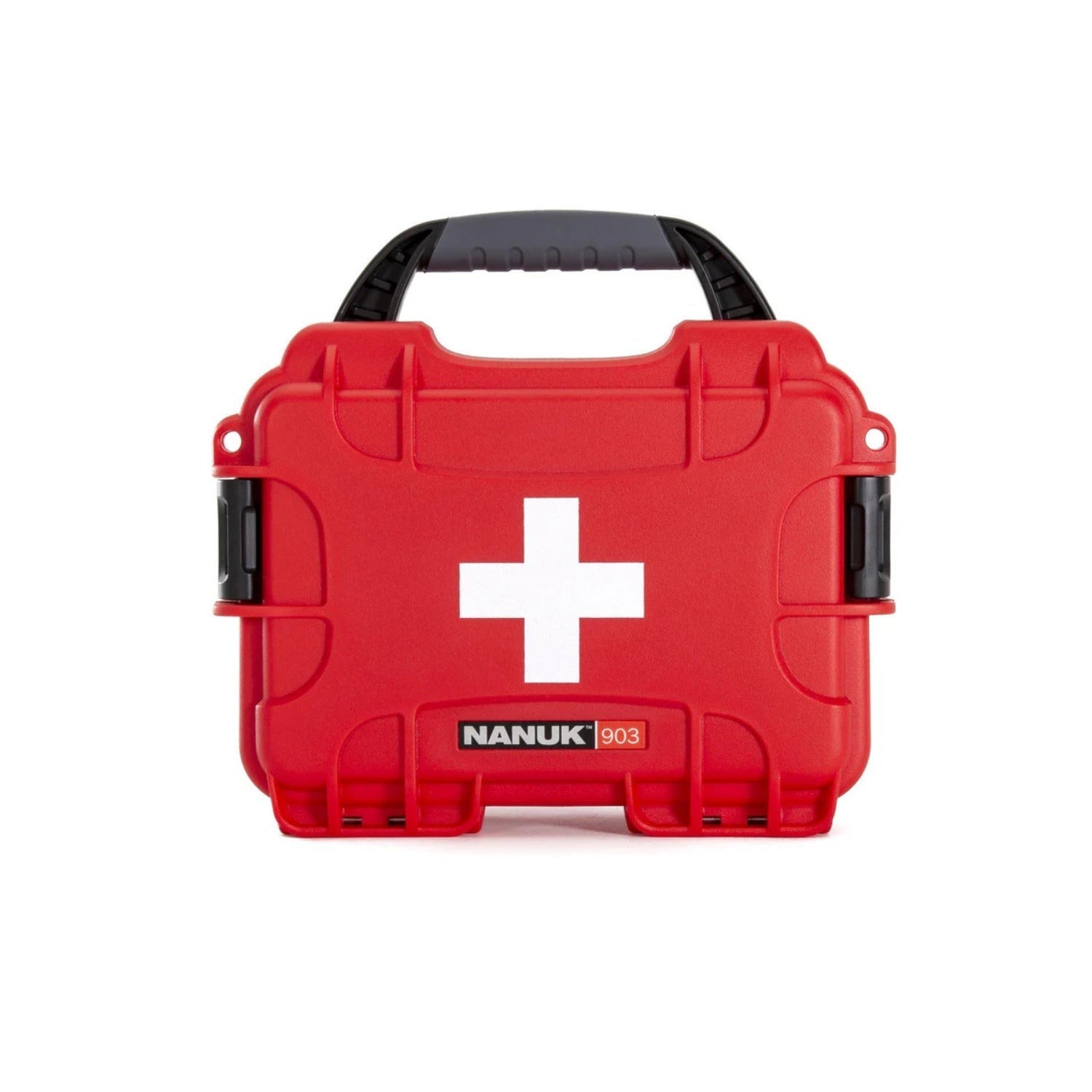 Nanuk 903 Waterproof Hard Case First Aid Kit with 78 Medical Supplies (Red)