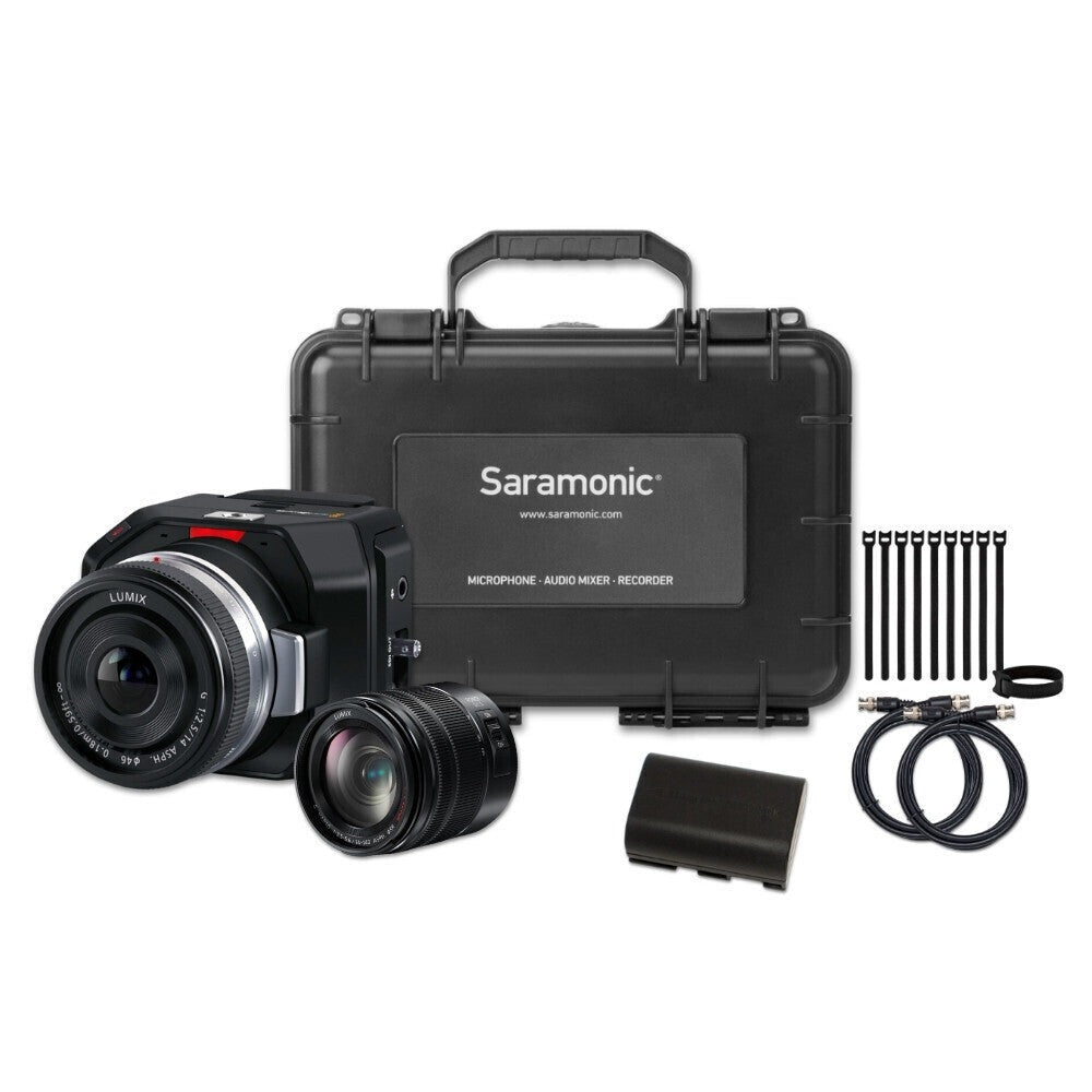 Blackmagic Design Micro Studio Camera 4K G2 with Lens and Battery for Canon EOS 5D Mark II Bundle
