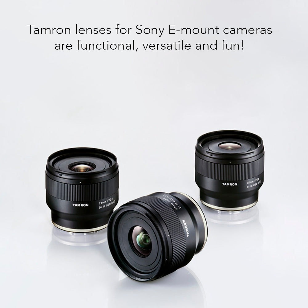 Tamron 24mm F2.8 Di III OSD Wide-Angle Prime Lens for Sony E-Mount with Software Suite Bundle