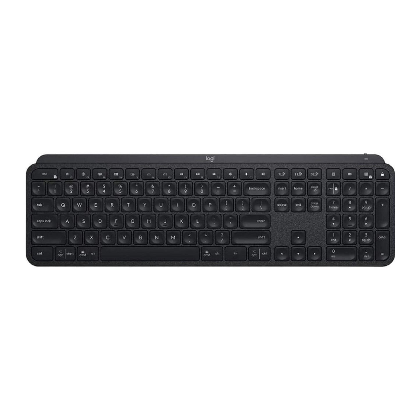 Logitech MX Keys Advanced Wireless Illuminated Keyboard with MX Palm Rest and 4-Port 3.0 USB Hub