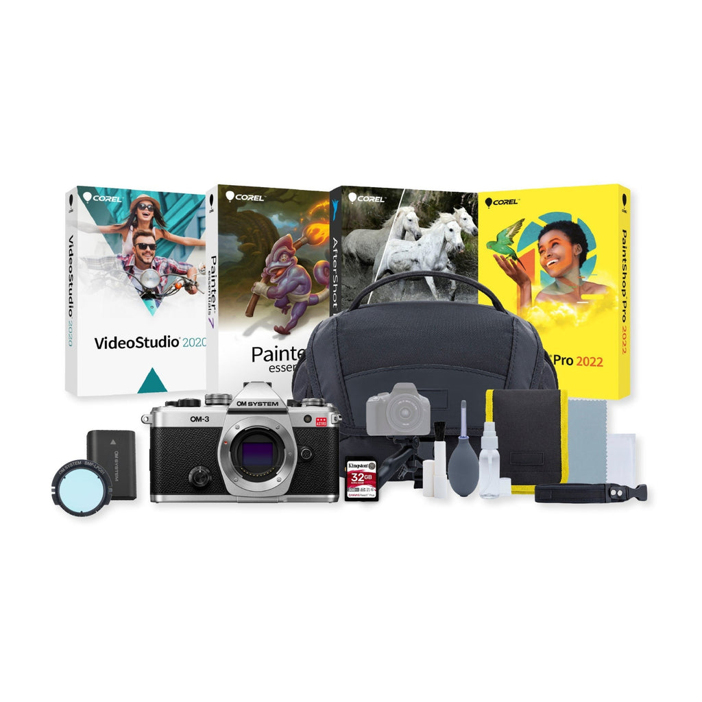 OM System OM-3 Astro Camera Bundle with Filter, Battery, and Accessories