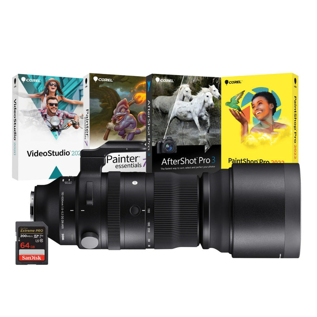 Sigma 150-600mm f/5-6.3 DG DN OS Sports Zoom Lens for Sony E Bundle