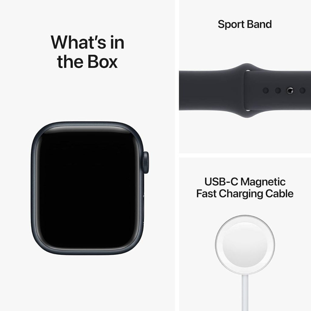Apple Watch Series 8, 45mm (Midnight Aluminum Case, Midnight Sport Band) (Certified Refurbished)