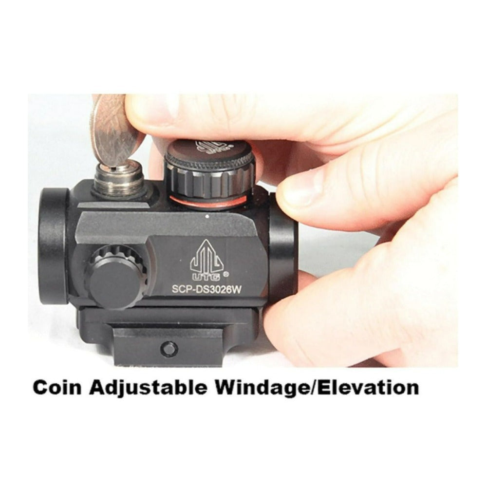 UTG ITA 2.6 Inch Red or Green CQB Micro Dot Black Sight with 30mm Diameter