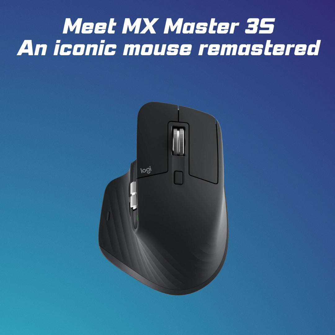 Logitech MX Master 3S Wireless Mouse for Mac with (Gray) 4-Port USB Hub Bundle
