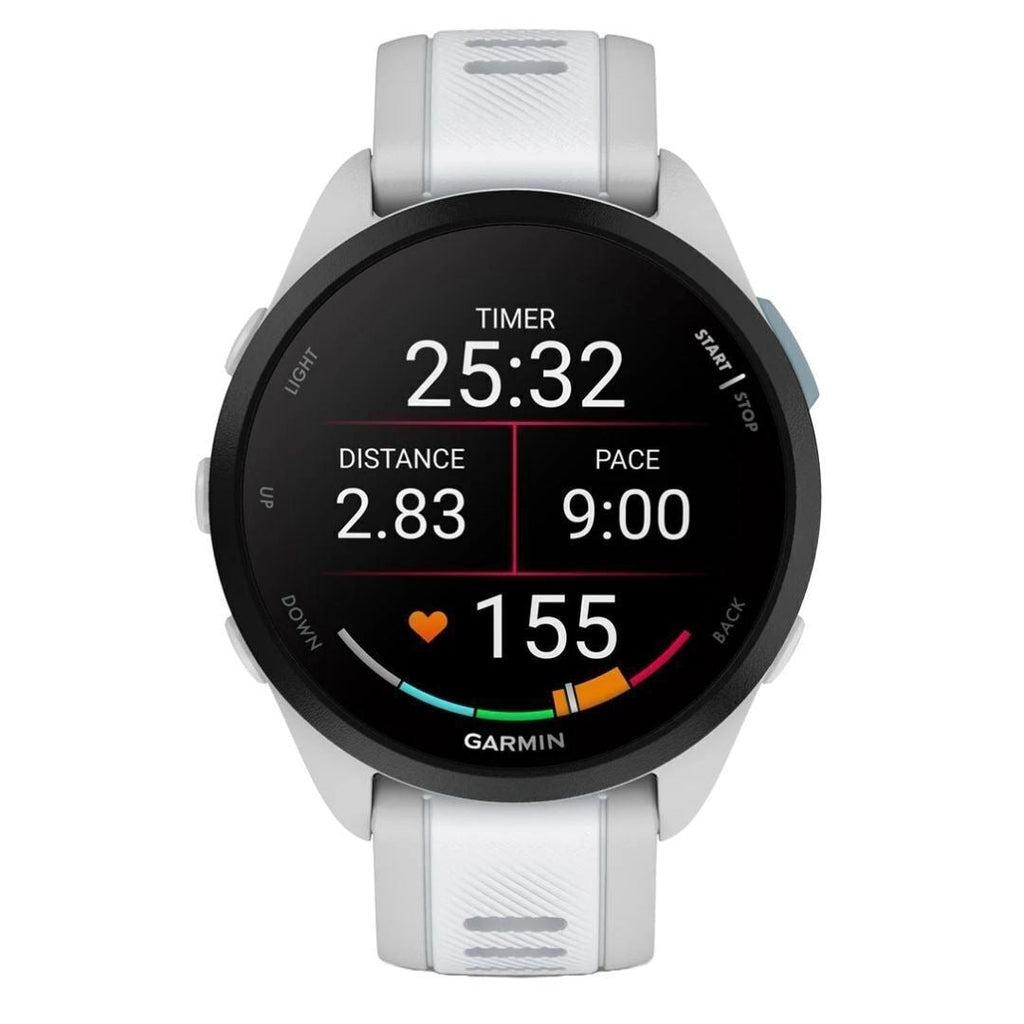 Garmin Forerunner 165 Music GPS Smartwatch (Whitestone) w/ Accessories Bundle