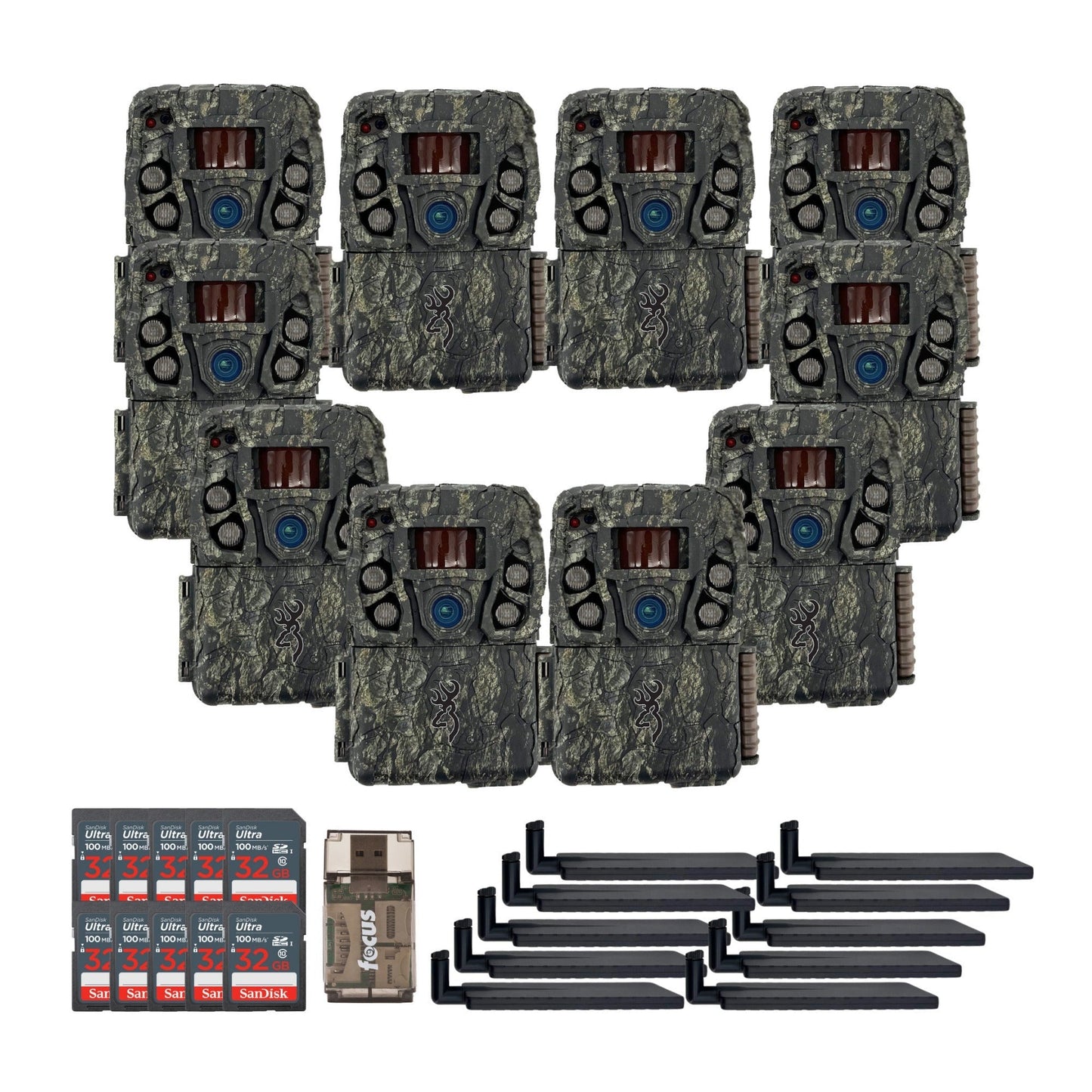 Browning Trail Camera - Defender Wireless Vision Pro HD AI 46MP (10-Pack) Bundle
