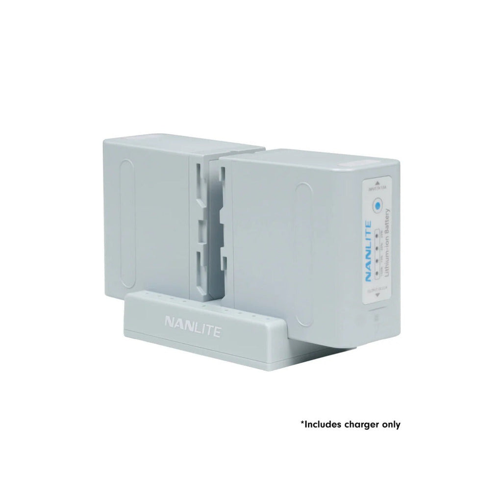 Nanlite Dual-Slot NP-F Battery Charger (Mint Blue)