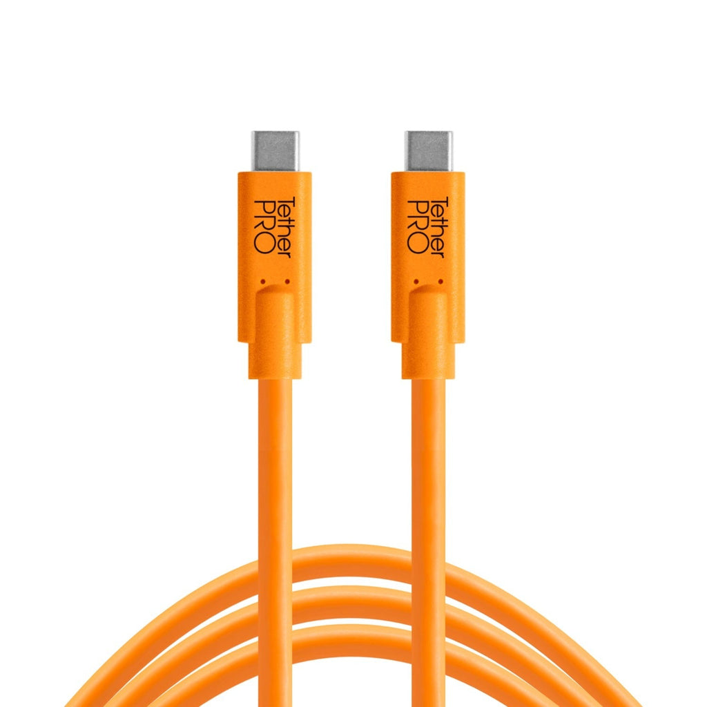 Tether Tools TetherPro 15-Feet USB-C to USB-C Cable (Orange)