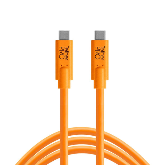 Tether Tools TetherPro 15-Feet USB-C to USB-C Cable (Orange)