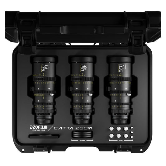 DZOFilm Catta FF 18 to 35mm, 35 to 80mm, and 70 to 135mm T2.9 Cine Zoom 3-Lens Bundle (Black)