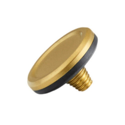 Leica Brass, Blasted Finish Soft Release Button on Leica Q3 and M-Series Cameras