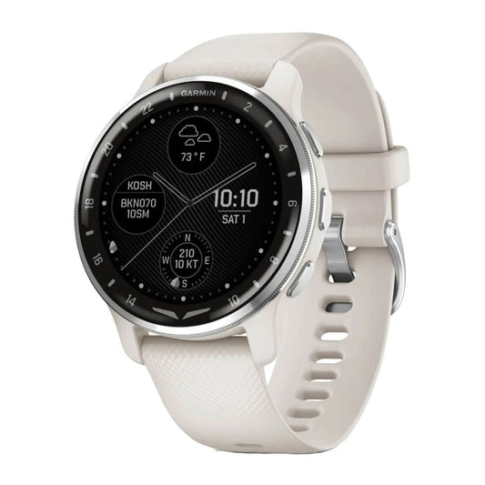 Garmin D2 Air X10 Touchscreen Aviator Smartwatch with Health and Fitness Features (Silver-Ivory)