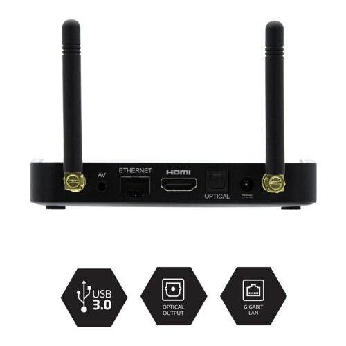 BuzzTV Thermal Efficient X5 128 AI Max 4K UHD Android OS 11 Set-Top Box with BT-400 Remote Control