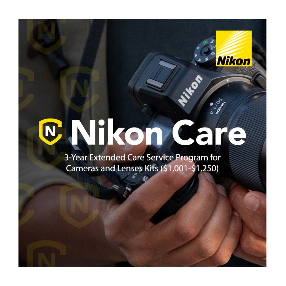 Nikon Care 3-Year Extended Warranty Plan for Cameras and Lenses Kit ($1,001-1,250)