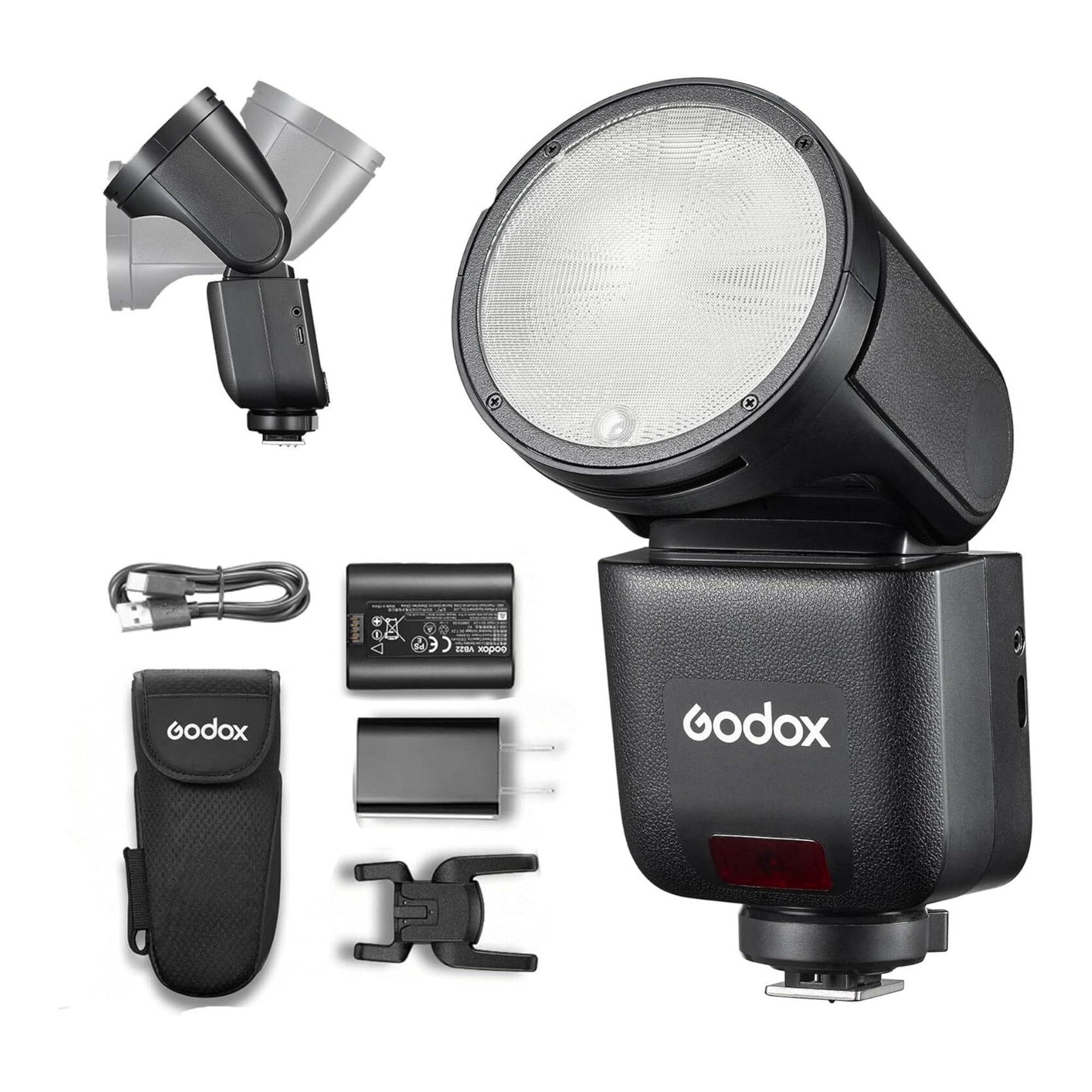Godox On-Camera Flash for Canon - 2.4G Wireless System, Touchscreen (Black)