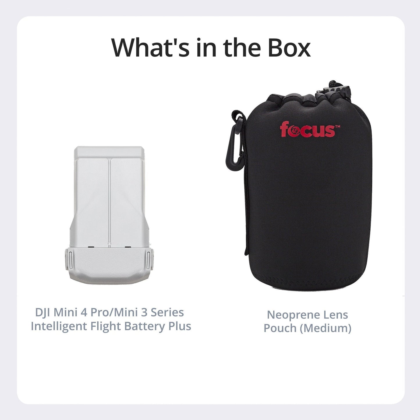 DJI Mini 4 Pro/Mini 3 Series Intelligent Flight Battery Plus with Neoprene Travel and Storage Pouch