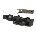 MUELA Kodiak-10G Canvas Micarta Handle Hunting Knife with Leather Sheath