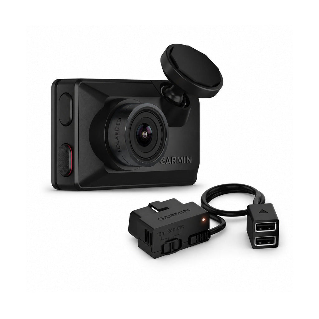 Garmin Dash Cam X310 4K UHD Dash Camera Bundle with Constant Power Cable (Black/Black) (2 Items)