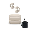 Sony LinkBuds Clip Open-Ear Truly Wireless Earbuds with Case Bundle (Greige)