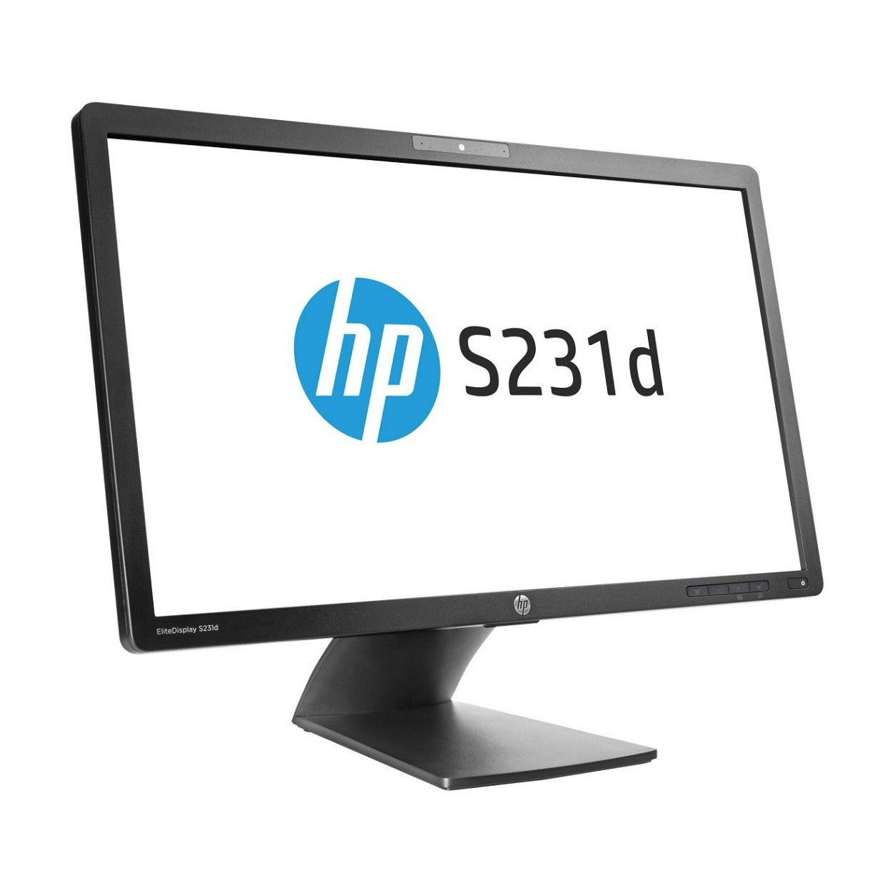 HP EliteDisplay S231D 23" FHD IPS Monitor with Webcam, DisplayPort, USB, RJ-45 (Certified Refurbished)