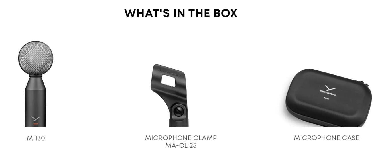 Beyerdynamic M 130 Figure Eight Dynamic Double Ribbon Microphone