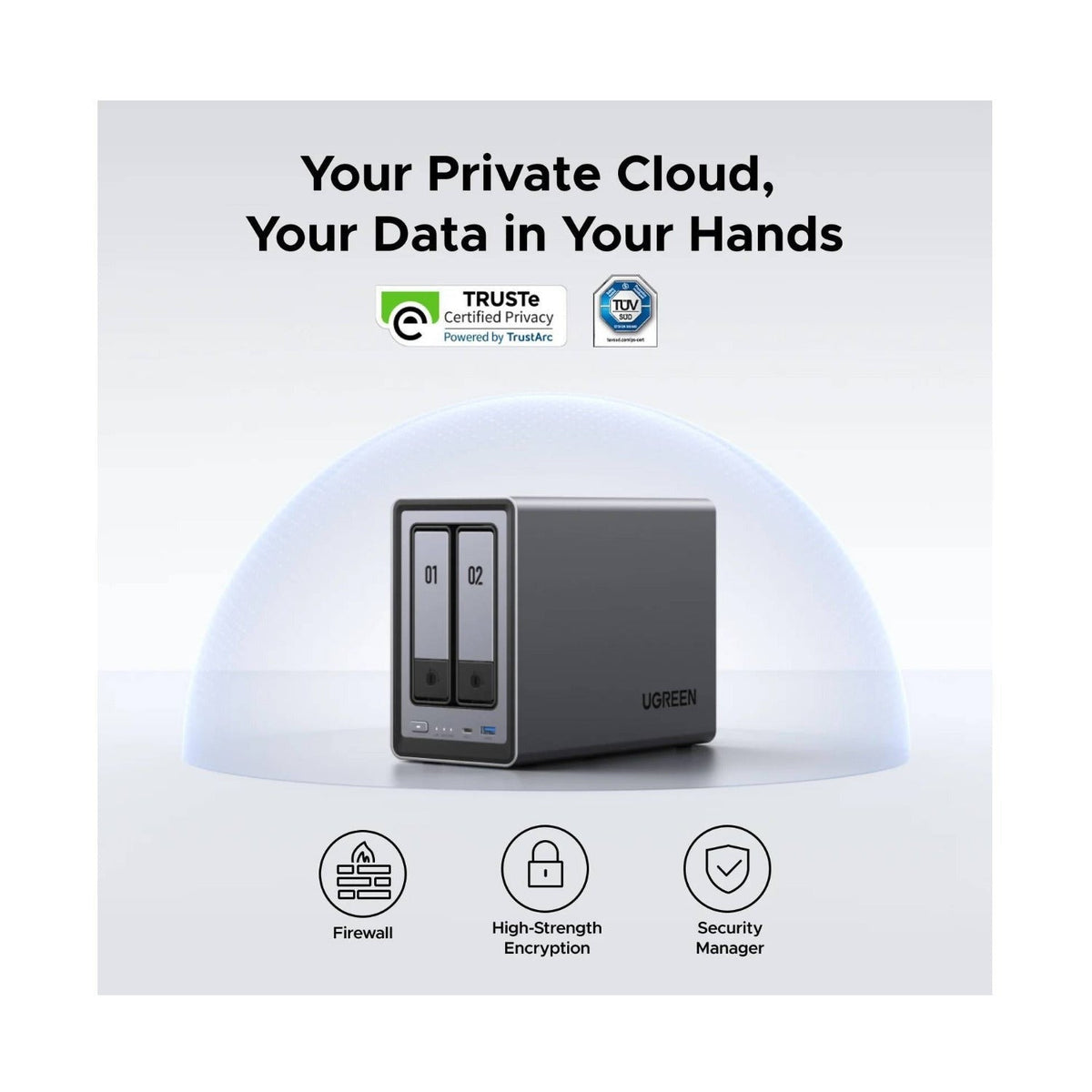 UGreen NASync DXP2800 2-Bay NAS Enclosure