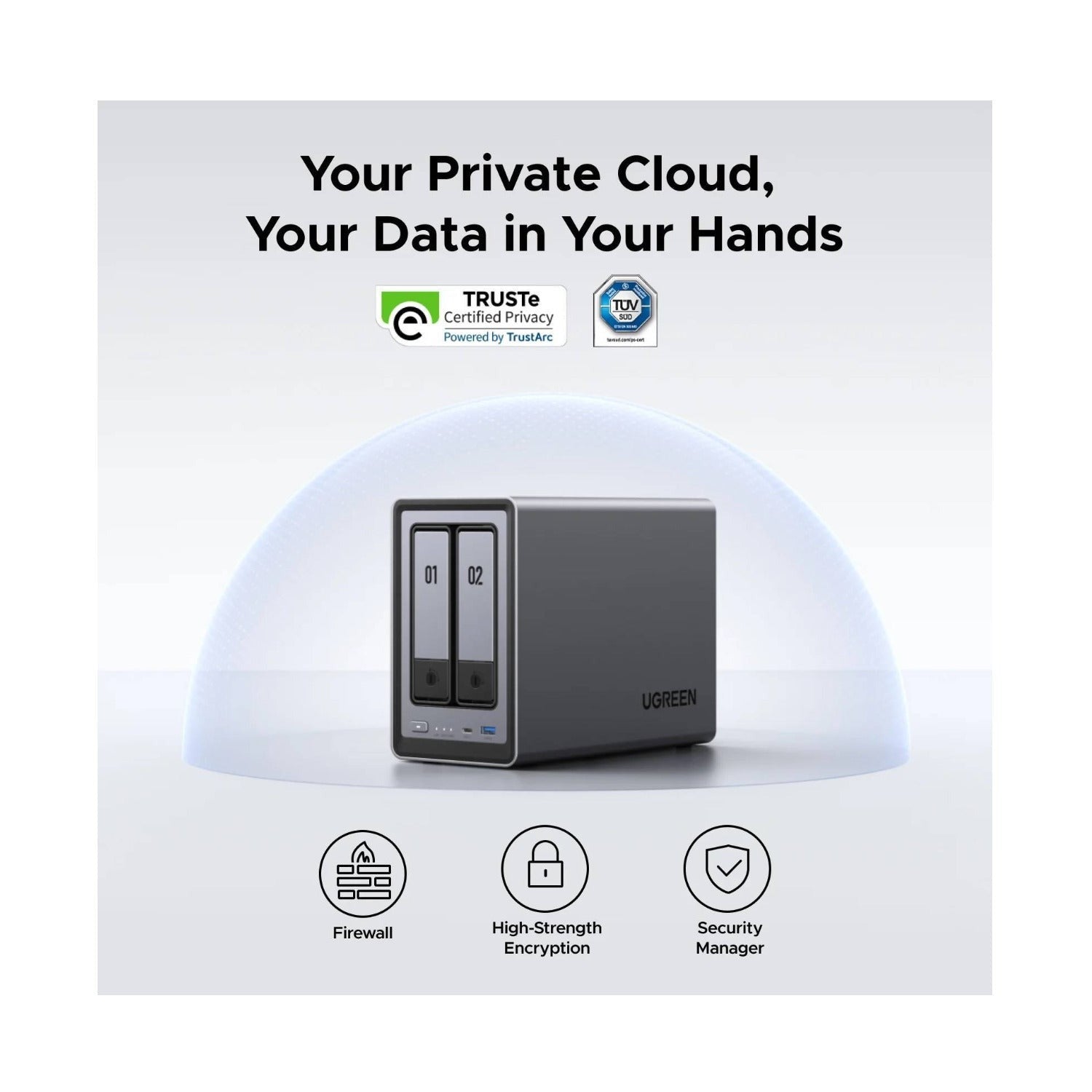 UGreen NASync DXP2800 2-Bay NAS Enclosure