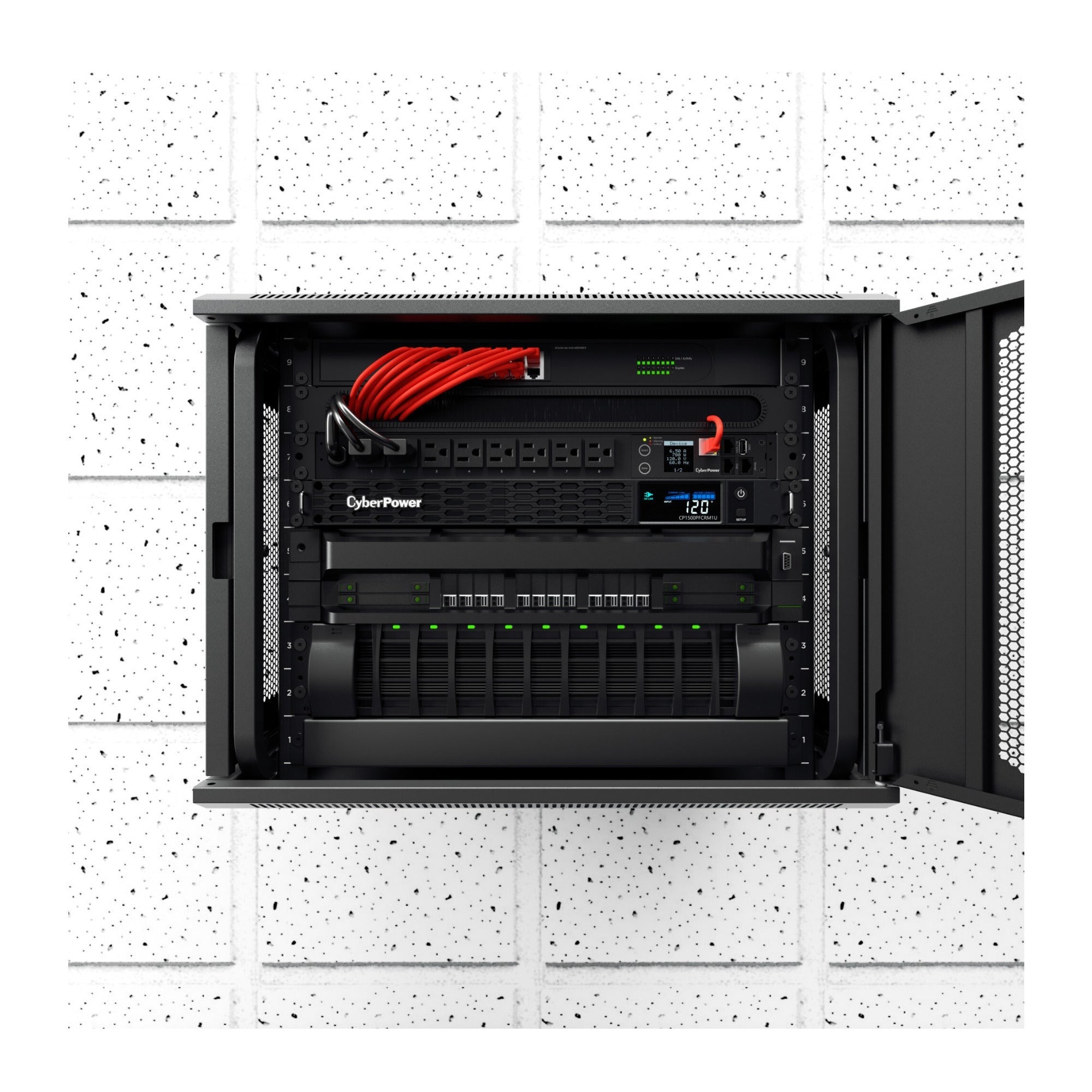 CyberPower CP1500PFCRM1U PFC Sinewave UPS Battery Backup and Surge Protector