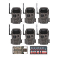Wildgame Innovations Encounter XT Cellular 26MP Trail Camera with 720p Video (6-Pack) Bundle
