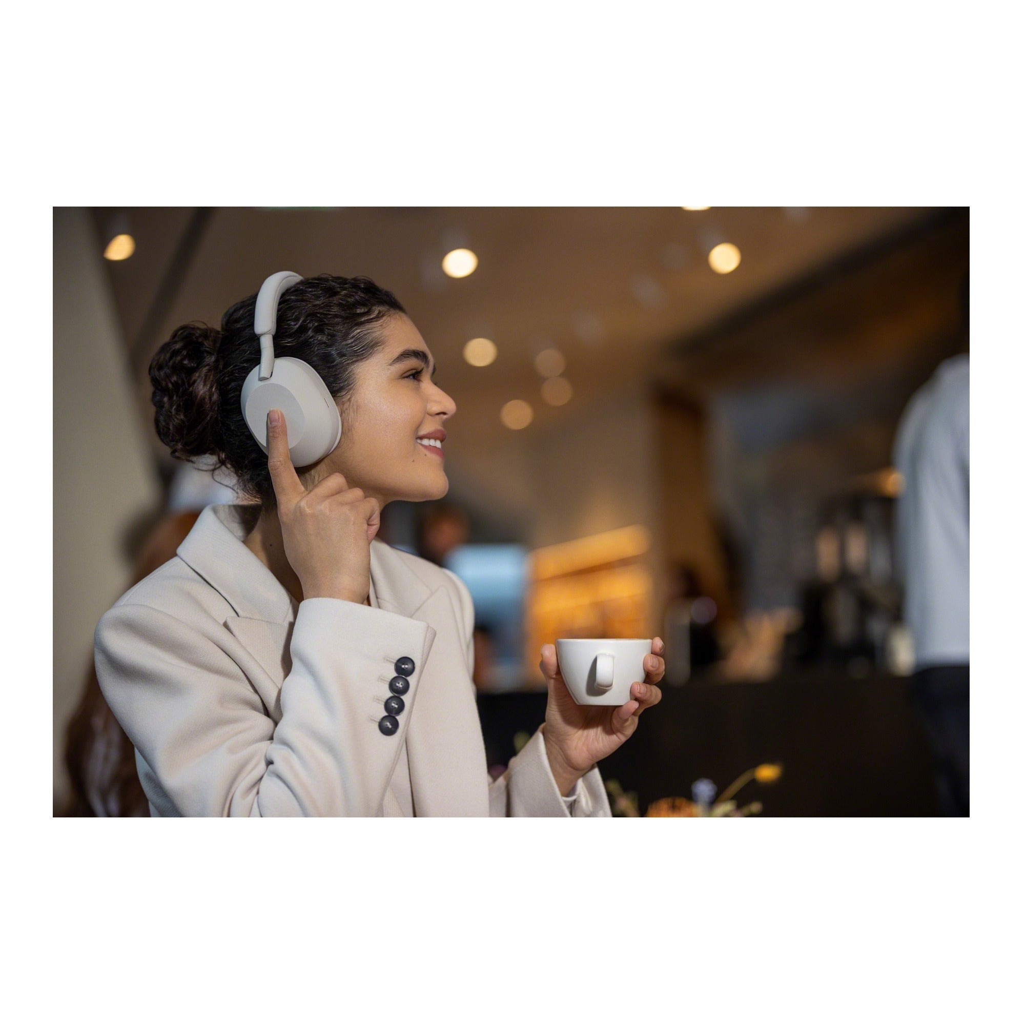 Sony WH-1000XM5 Wireless Noise Canceling Over-Ear Headphones (Silver)