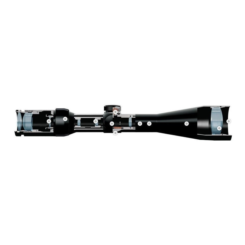 Hawke Vantage Riflescope and 2-Piece Medium Riflescope Rings Bundle