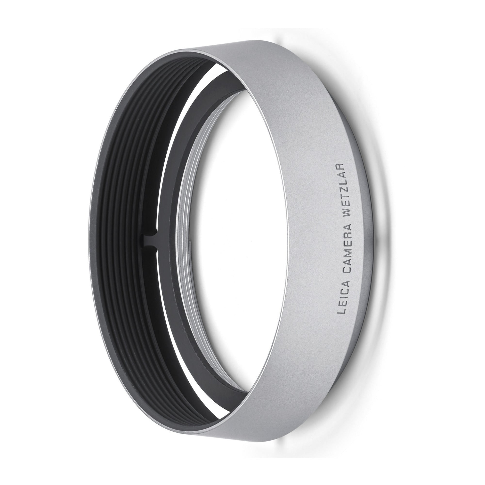 Leica Retro Look Round Aluminum Made Leica Q3 Suitable Lens Hood (Silver)