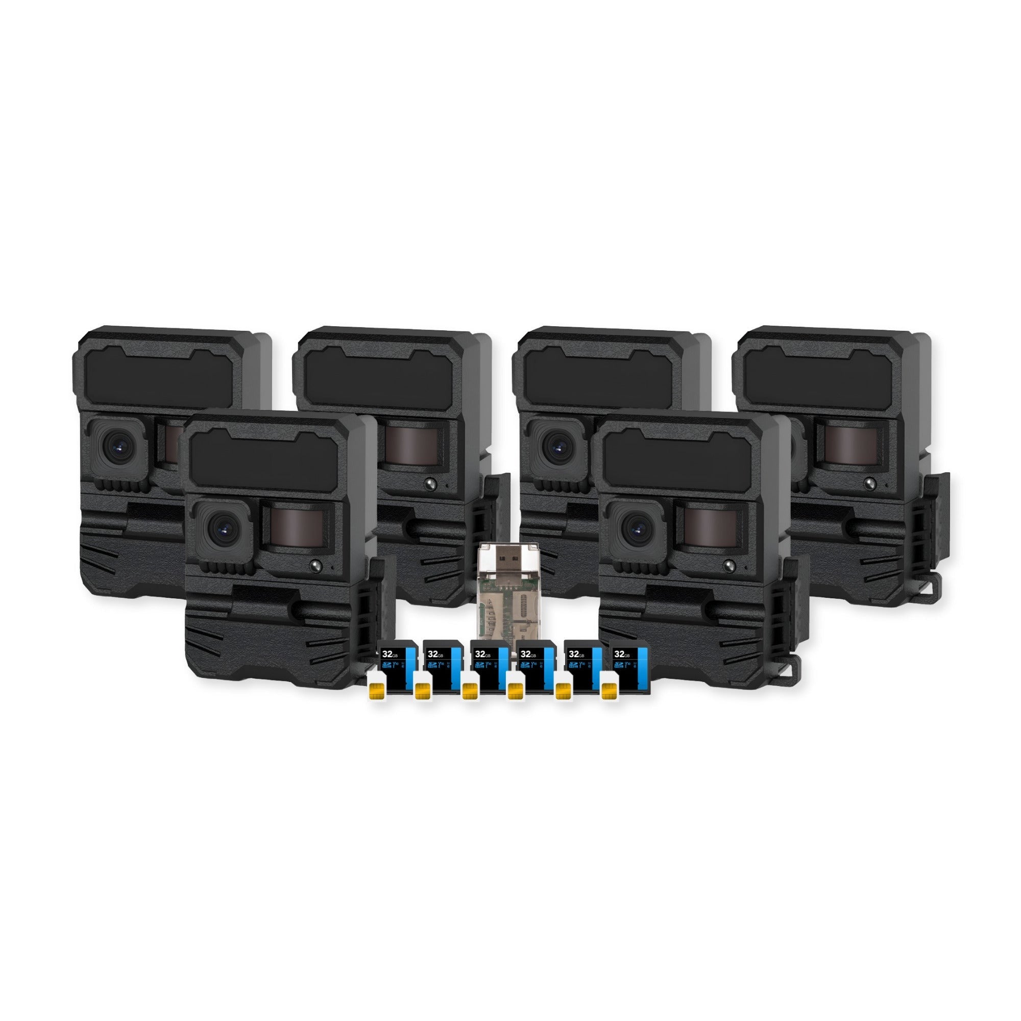 Yellowstone Y2 Black Wide Lens Camera Bundle with Card Reader, and Accessories (6-Pack)