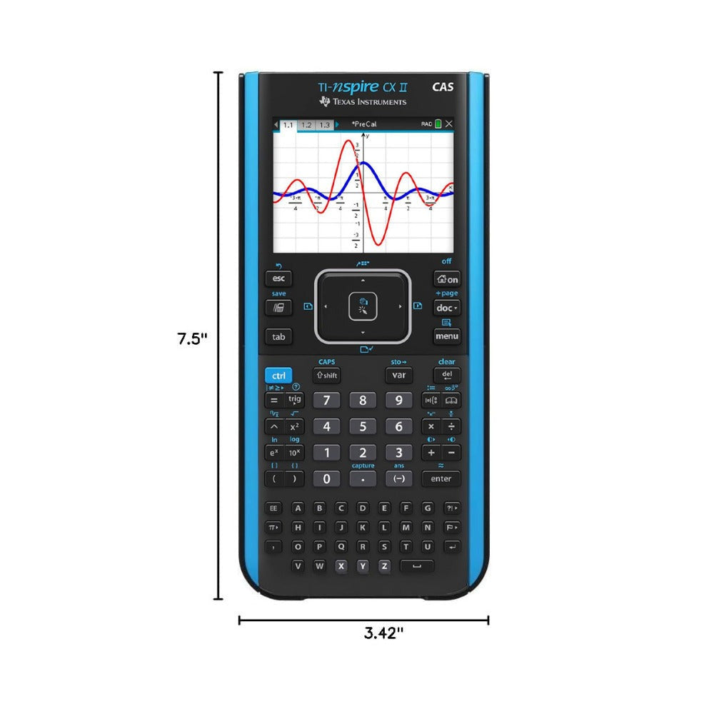 Texas Instruments TI-Nspire CX II CAS Graphing Calculator - Teacher's 10 Pack