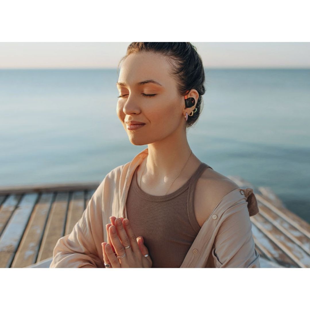 Beyerdynamic Verio 200 Sport Open True Wireless Earphones with Charging Case (Black/Orange)