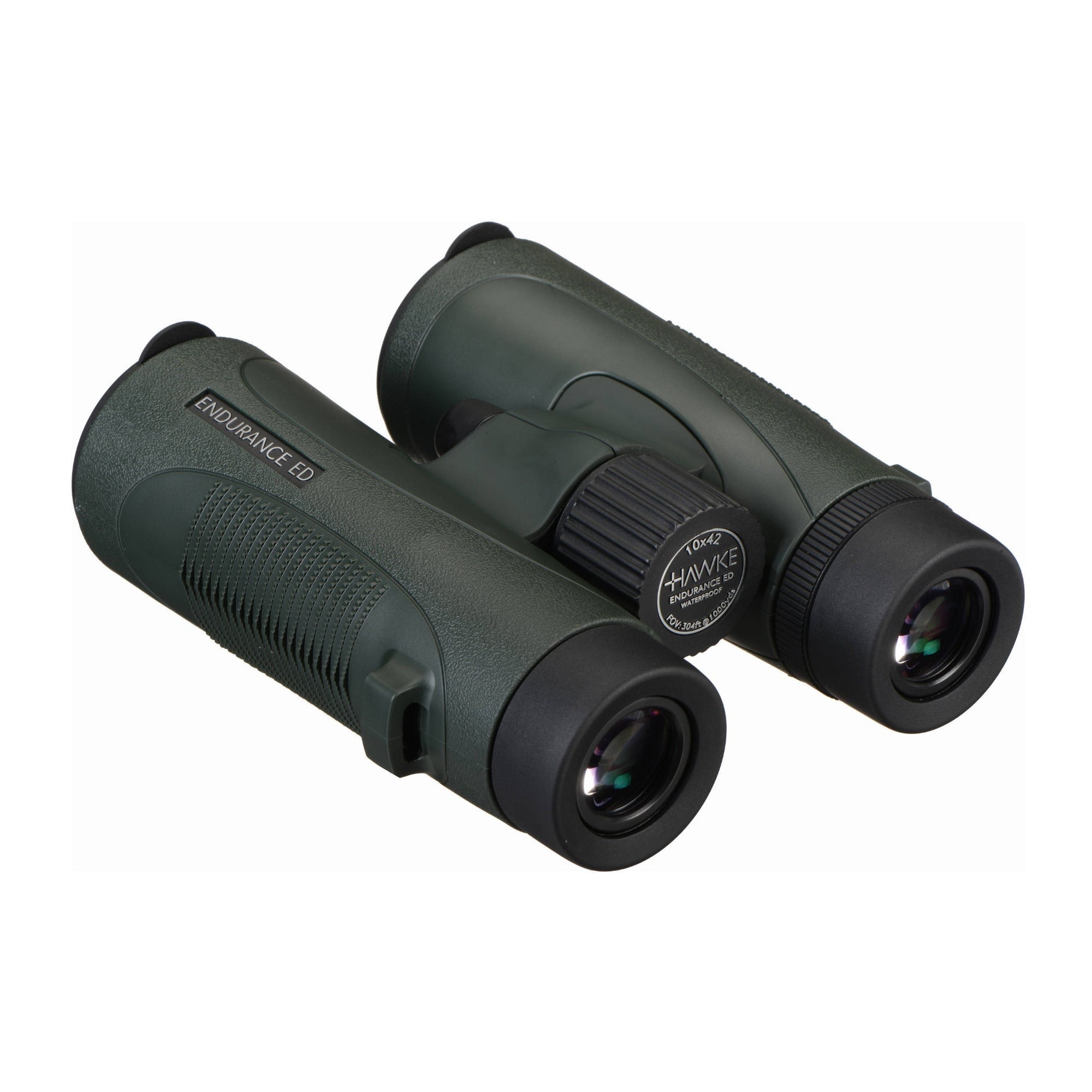 Hawke Sport Optics 10x42 Endurance ED Binoculars (Green) Harness Strap Bundle