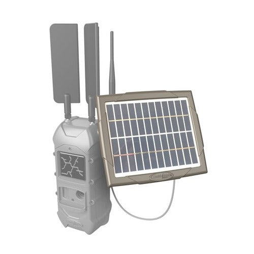 Cuddeback Tracks Black Flash Standalone Cell Camera with Solar Power Bank, 32 BG Memory Card Bundle