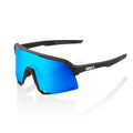 100% S3 Sunglasses Matte Black HiPER Blue Lens