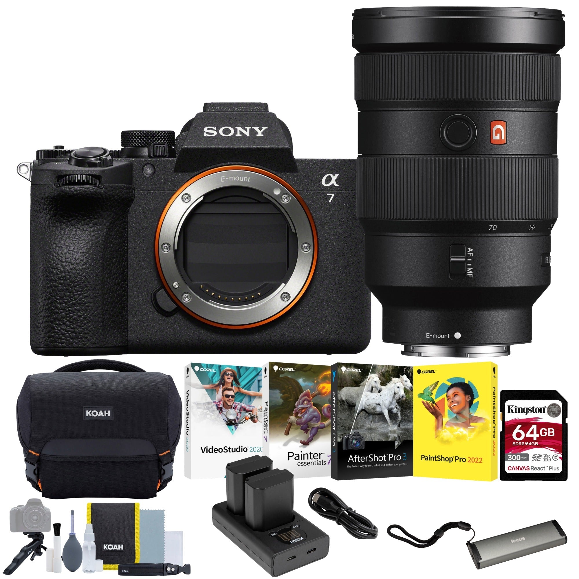 Sony FE 28-70mm f/2 GM Lens with Alpha 7V Mirrorless Camera Bundle