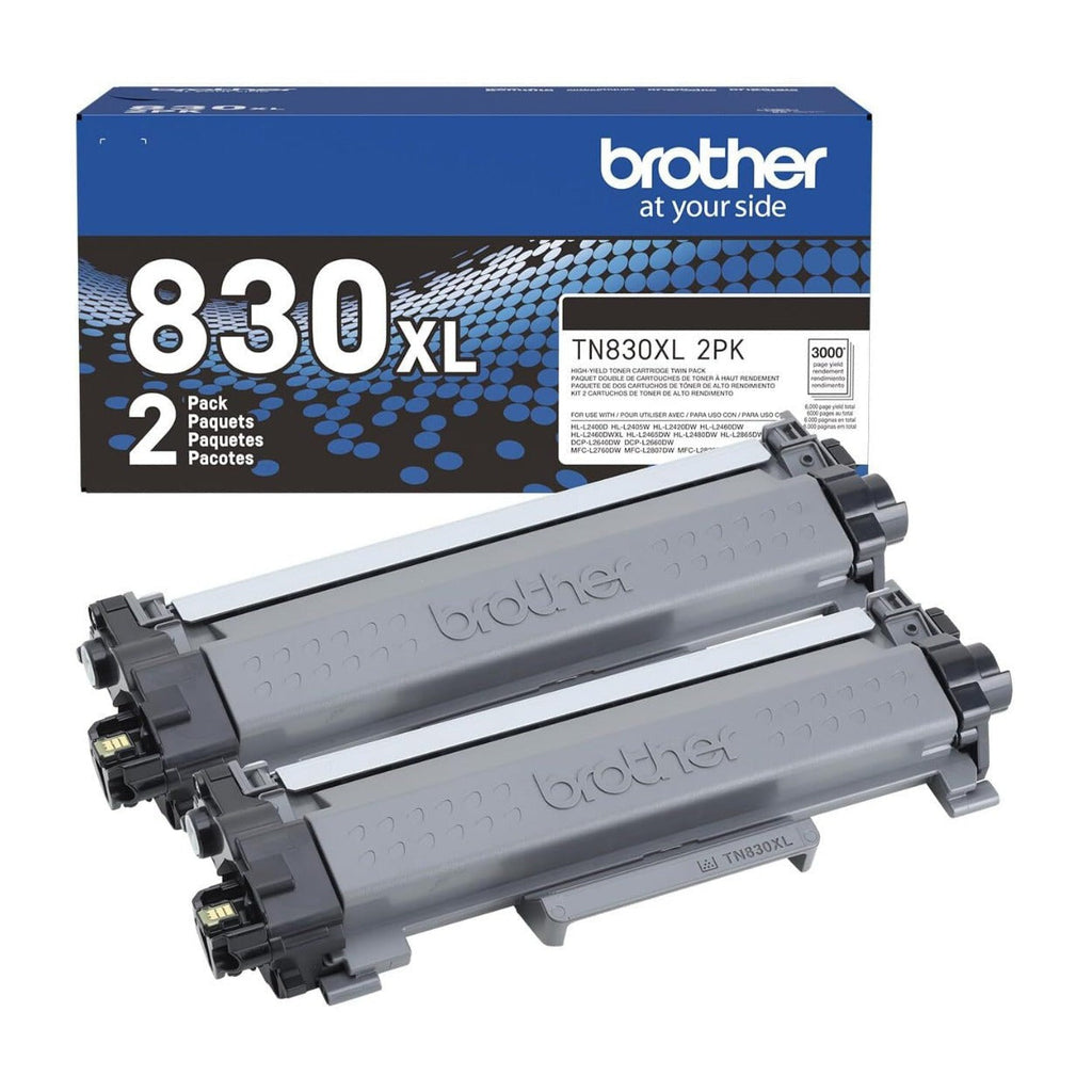 Brother ATN830XL Black High-Yield Toner Cartridge 4-Pack Bundle with 4-Port USB Hub and Flash Drive