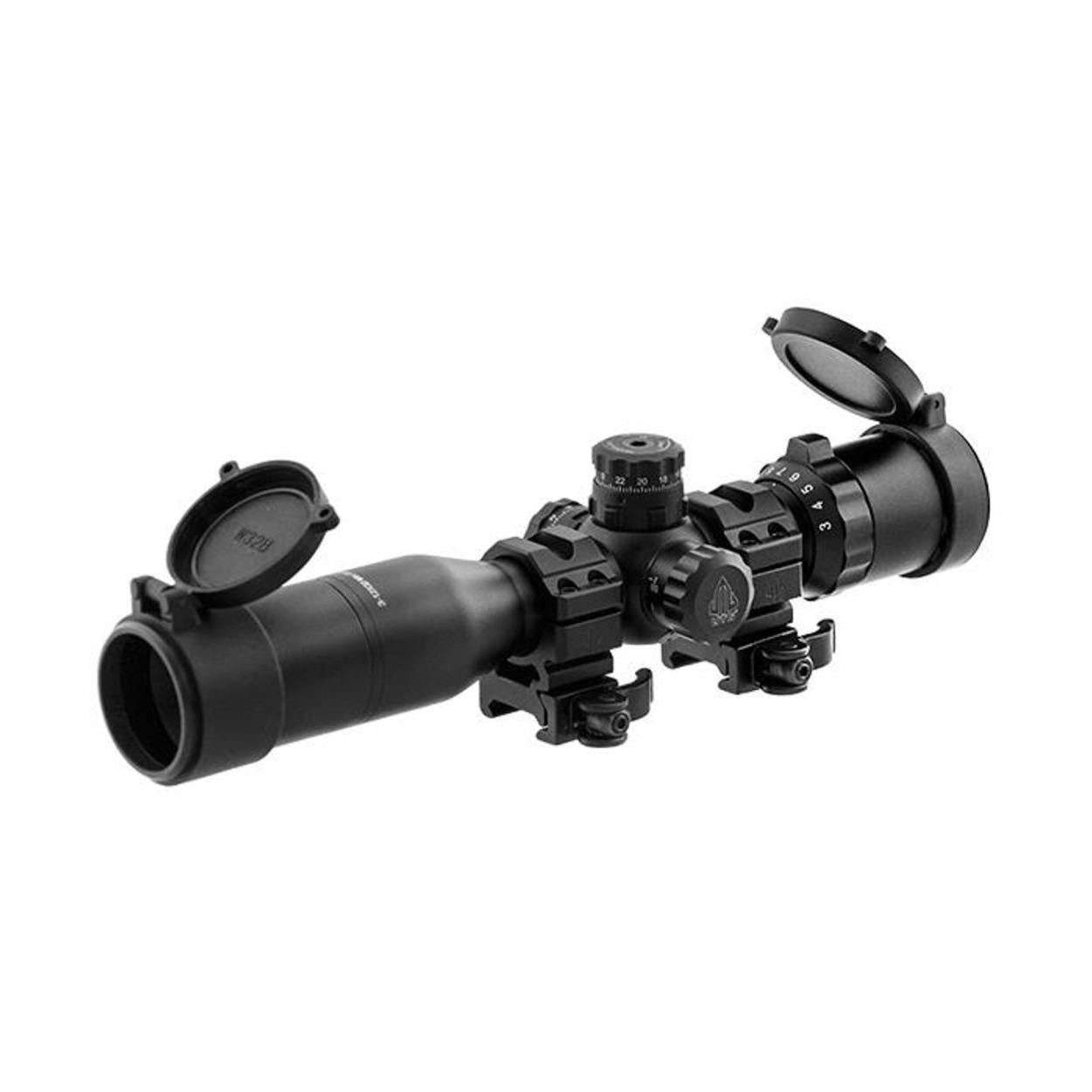 UTG 3-12x32 BugBuster Riflescope, Matte Black with Second Focal Plane