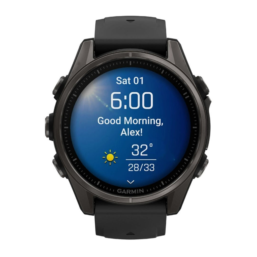 Garmin fēnix 8 AMOLED Sapphire GPS Smartwatch (43mm, Black/Pebble Gray) (Used)