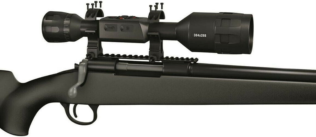 ATN Thor 4 384 x 288 1.25-5x Smart HD Thermal Rifle Scope and Dual Cantilever Scope Mount Bundle