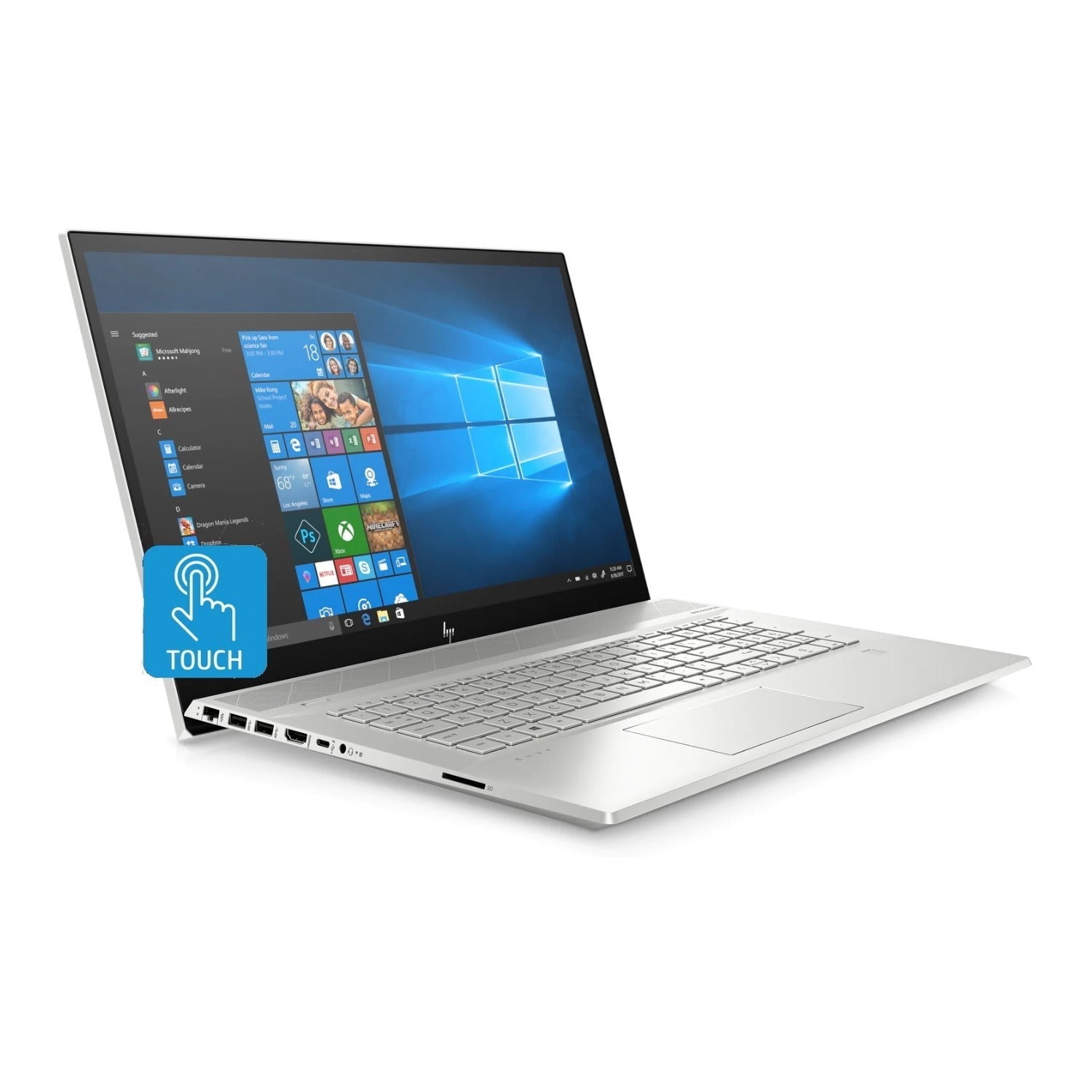 HP Envy 17M-CE1013 17.3" FHD Touch Laptop, Intel Core i7-10510U, 12GB RAM, 512GB SSD, NVIDIA MX250 2GB, Windows 10 (Certified Refurbished)