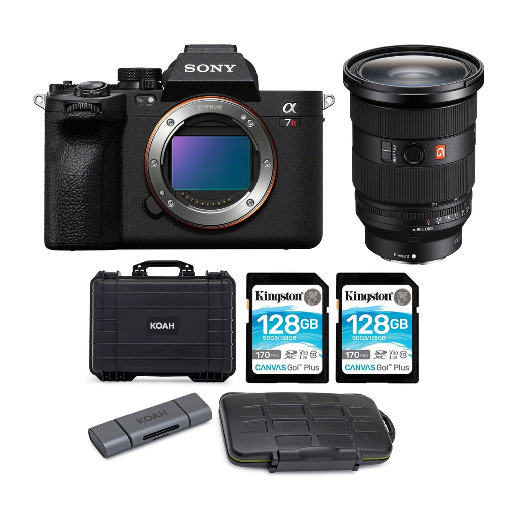 Sony Alpha 7R V Full-Frame Mirrorless Lens Camera Body with SD Cards Bundle