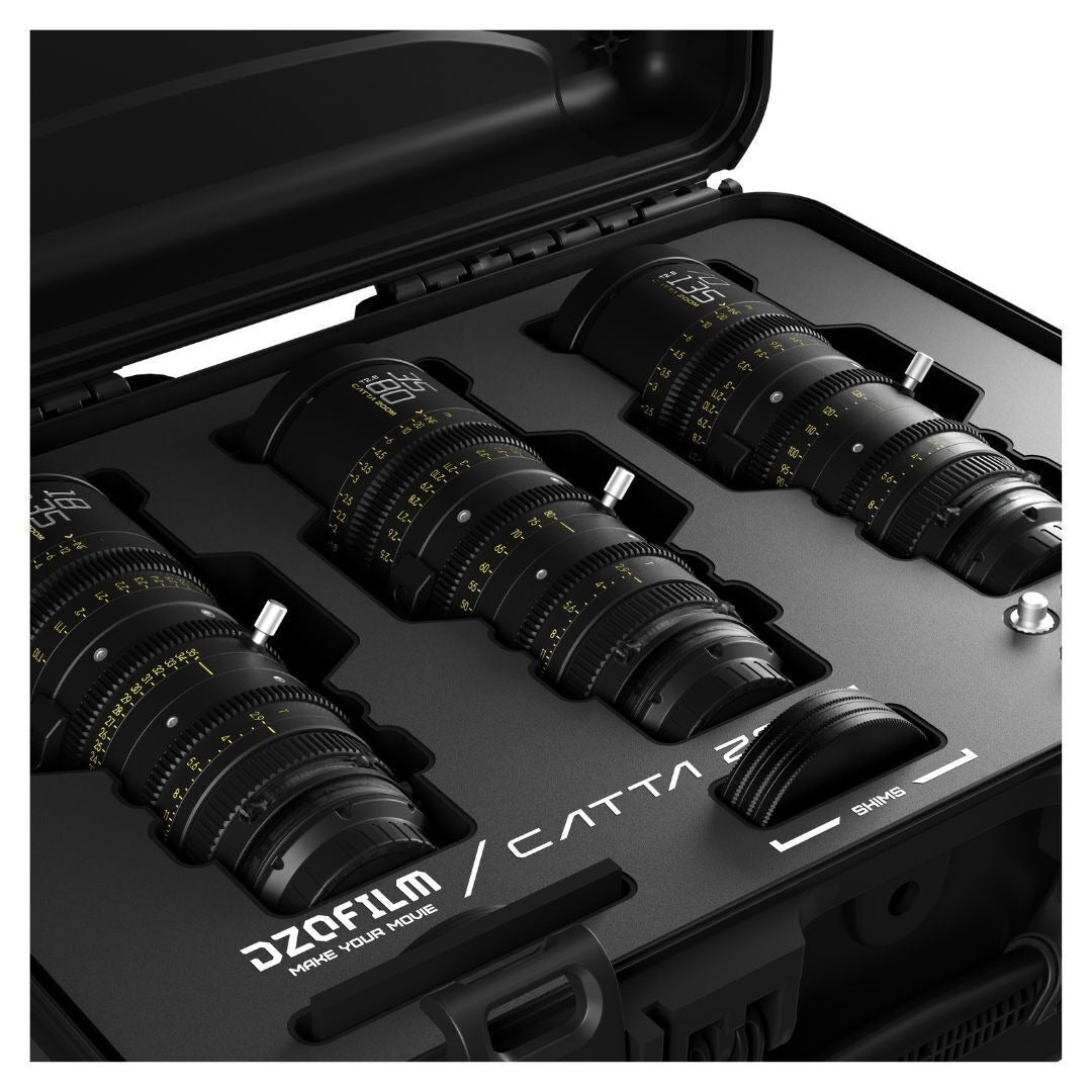 DZOFilm Catta FF 18 to 35mm, 35 to 80mm, and 70 to 135mm T2.9 Cine Zoom 3-Lens Bundle (Black)