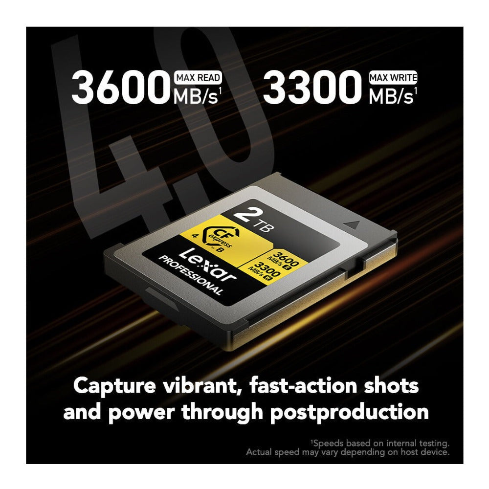 Lexar 2TB Professional GOLD CFexpress 4.0 Type B Memory Card